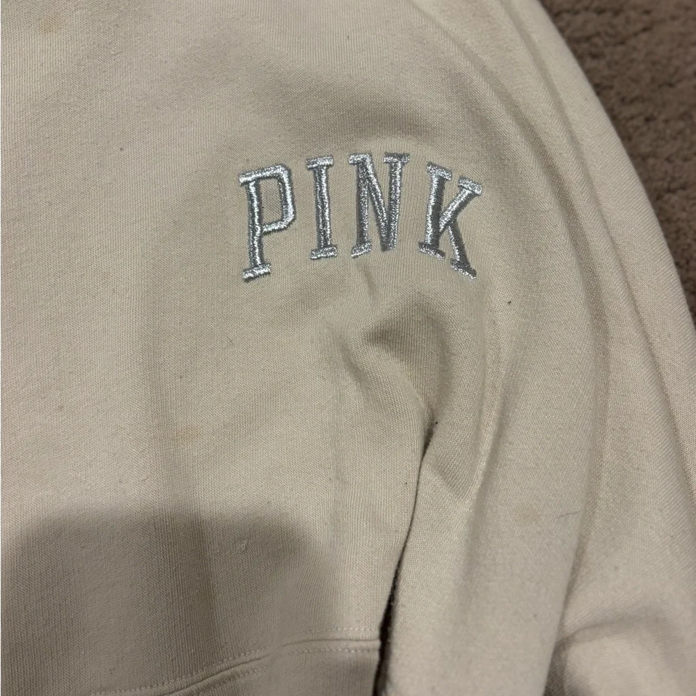 PINK Victoria's Secret Cream Sweatshirt - Picture 2 of 5